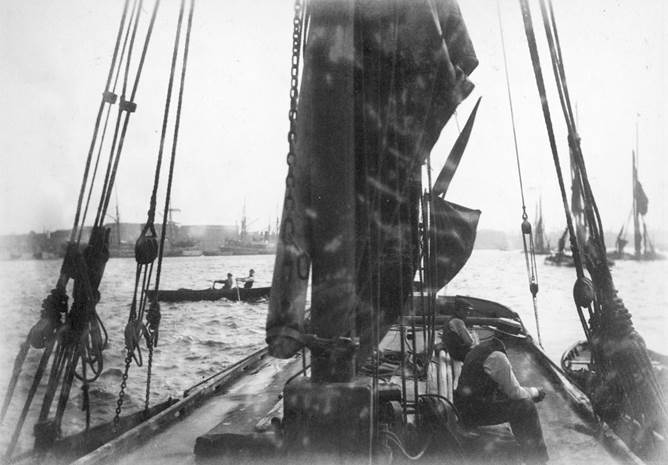 A person on a boatAI-generated content may be incorrect.